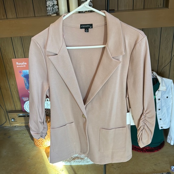 originality Jackets & Blazers - Women's Blush Pink Blazer